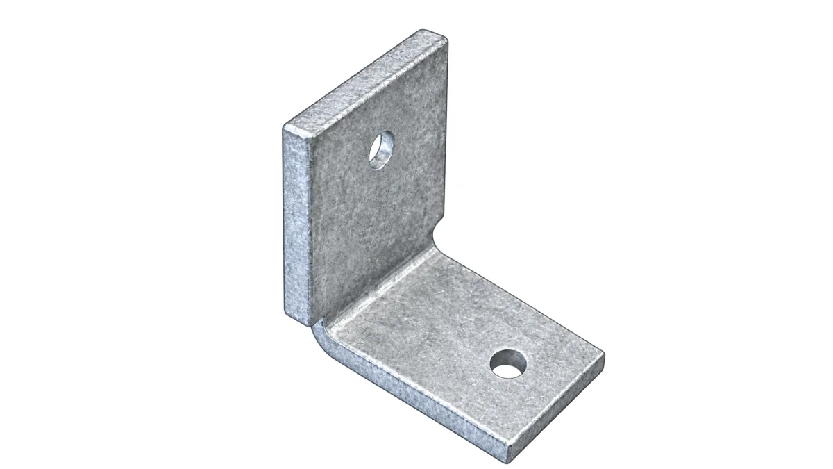 Metallischer Sparrenverbinder für Terrassendach VISION mit zwei Bohrungen